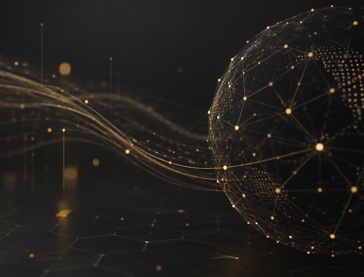 Composição abstrata de nós e fluxos de dados conectados